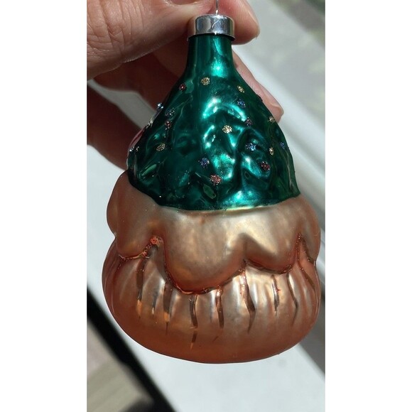 Vintage Christmas Trimmeries glass ornaments Handpainted Santa Toy Sack Present - Picture 7 of 11